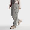 FILA Original Fashion Classic Workwear Soft Comfortable Brushed Woven Straight Leg Casual Pants Women pants Elegant-Gray F11W549802FGY