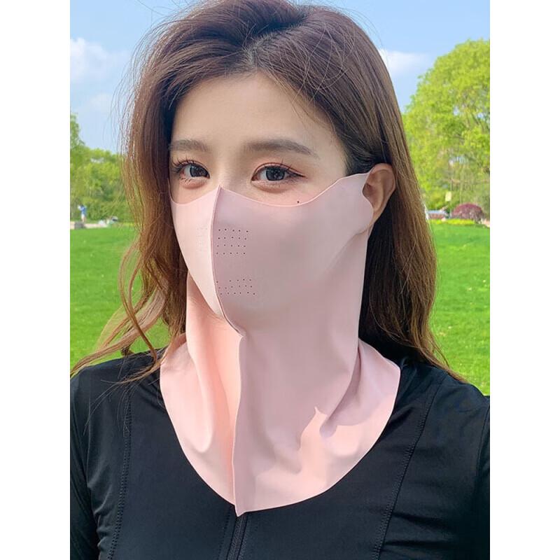 Women's Summer Anti-UV Ice Silk Sunshade Face Mask Neck Protector