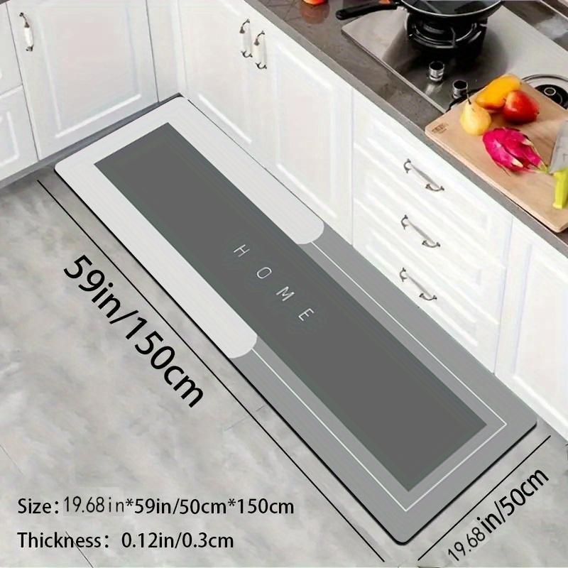 

Diatomite non-slip water absorbent floor mat kitchen oil absorbent stain resistant washable wipeable doorway decorative foot mat