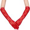 Long Lace Gloves Bridal Gloves for Wedding Flower Floral Lace Gloves for Women Party Costumes