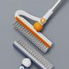 Handheld Multifunctional Crevice Brush Stainless Steel Telescopic Pole Adjustable Length Double-Layer