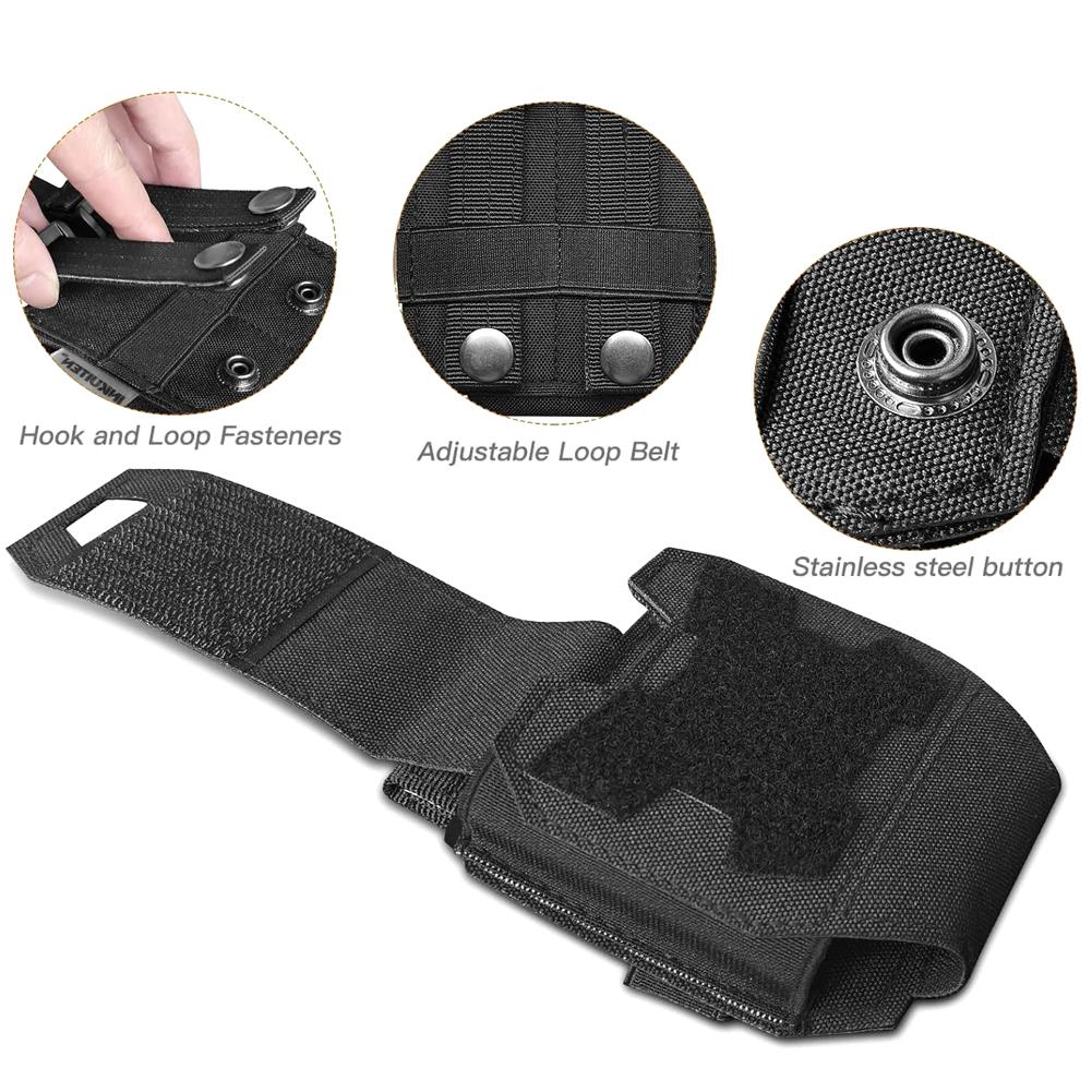 Universal Tactical Molle Pouch Quick Release Standard Cuffs Nylon for Vest