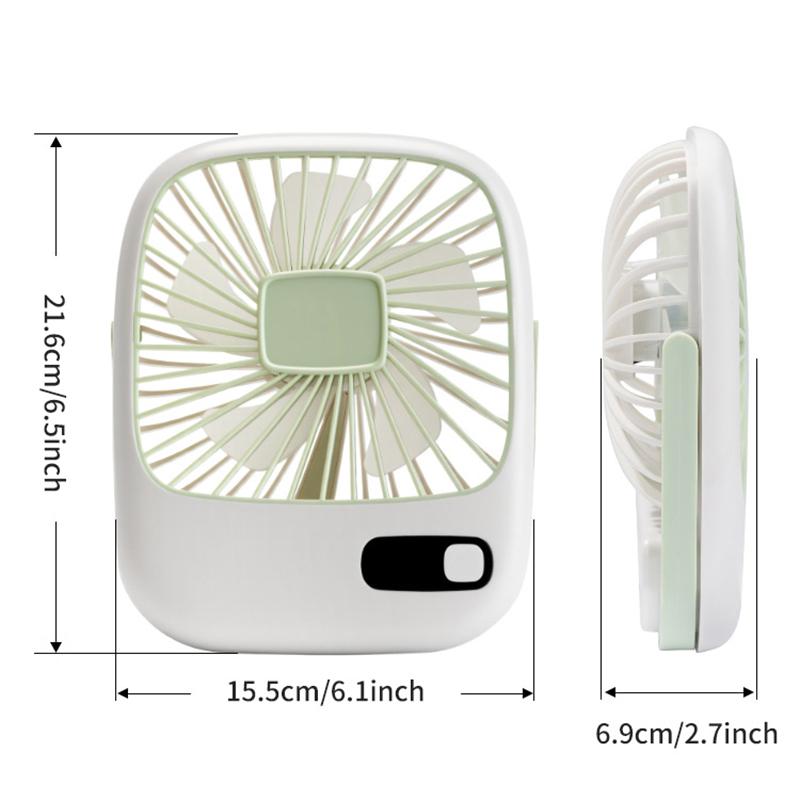 Mini Desk Fan Portable USB Rechargeable Table Fan Small Desktop Electric Fans for Office Home Outdoor Camping Cooling
