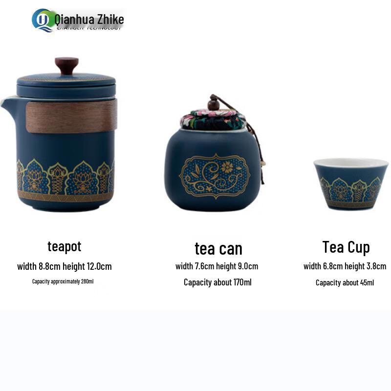 Portable Ceramic Travel Tea Set