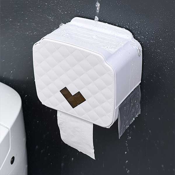 WTEMPO Tragbarer Toilettenpapierhalter aus Kunststoff, wasserdichter Papierspender für Toilette, Zuhause, Aufbewahrungsbox, Badezimmer-Zubehör