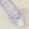 Sparkling Shoe Shape Jewelry Holder Stand with Multiple Storage Compartments Suitable for Earrings Rings and Necklaces