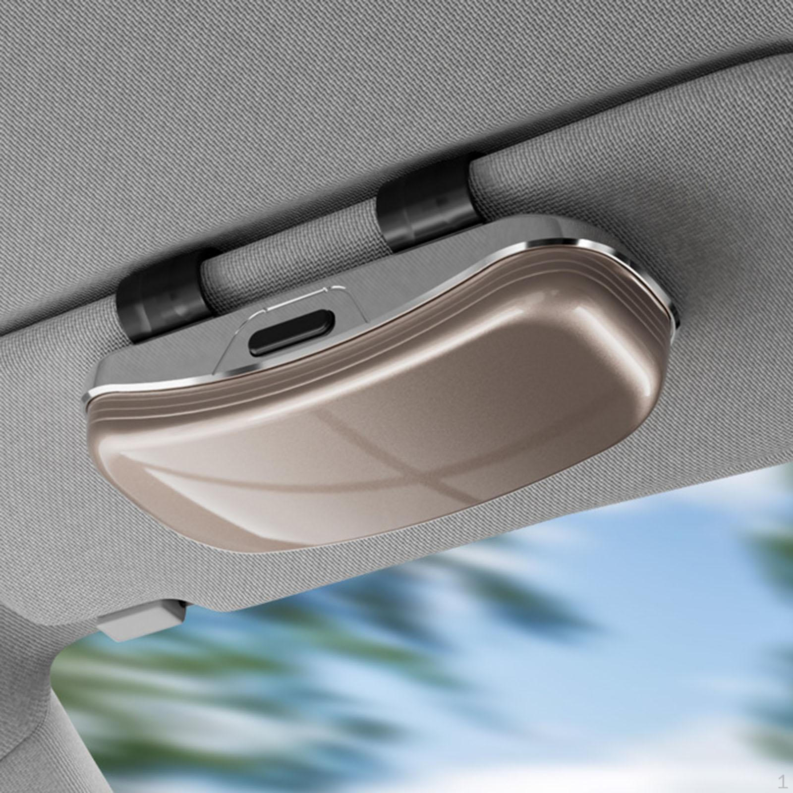 

Держатель для солнцезащитных очков для козырька автомобиля, коробка, аксессуары, контейнер для очков, органайзер для хранения очков коричневый