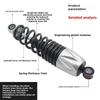 Universal Motorcycle Hydraulic Rear Shock Absorber 250mm 270mm 290mm 310mm for ATV Scooter E-Bike Dirt Bike.