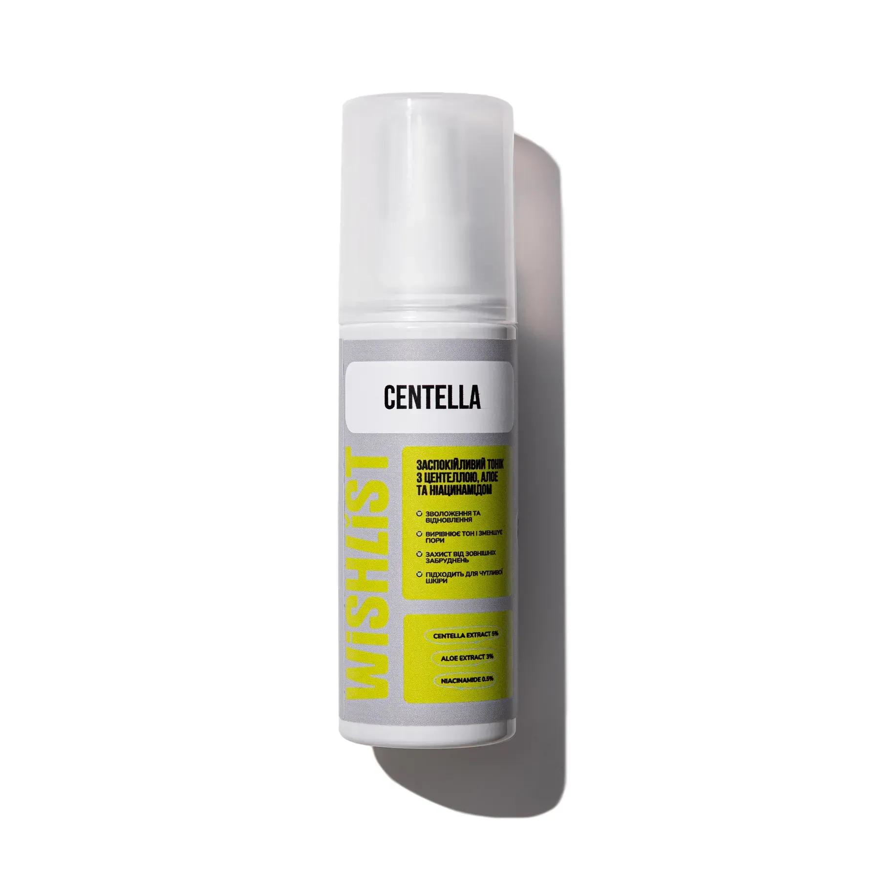 

Soothing toner with centella, aloe and niacinamide centella toner WiSHLIST 120 ml