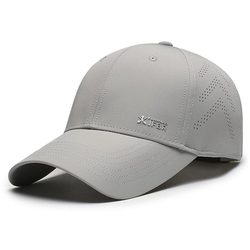 New Fashionable Hard-Brimmed Baseball Cap for Men and Women: Outdoor Sun Protection, Breathable, Perforated, Versatile Casual Cap