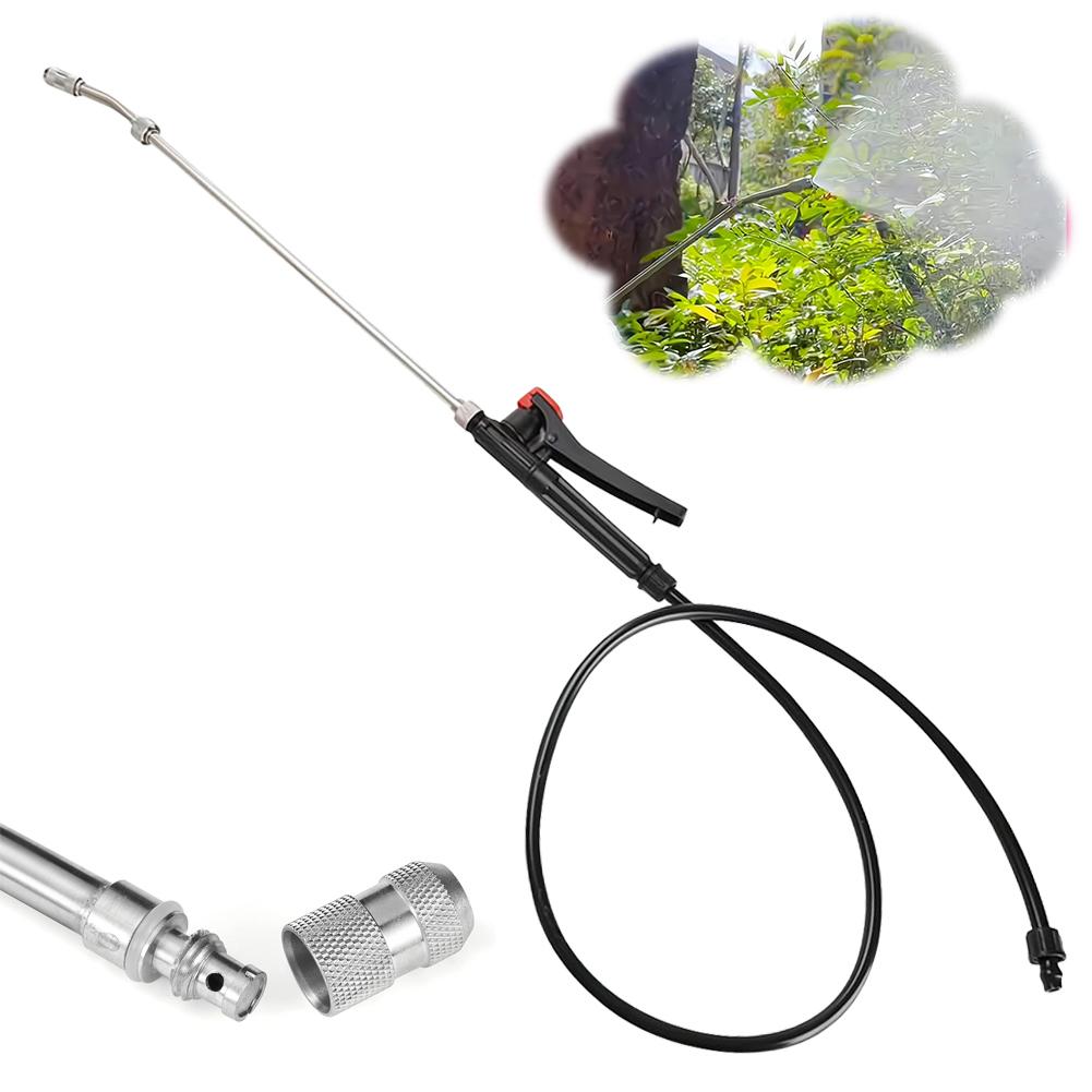 Spray Watering Rod Adjustable Nozzle Stainless Steel Pipe Car Plants Sprayer Gardening Outdoor Tree Washing Watering Hangin W3M2