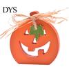 Seasonal Festive Room Ornaments Halloween Indoor Wooden Pumpkin Table Sign, Spooky Tabletop Block Rustic Autumn Centerpiece Tiered Tray for