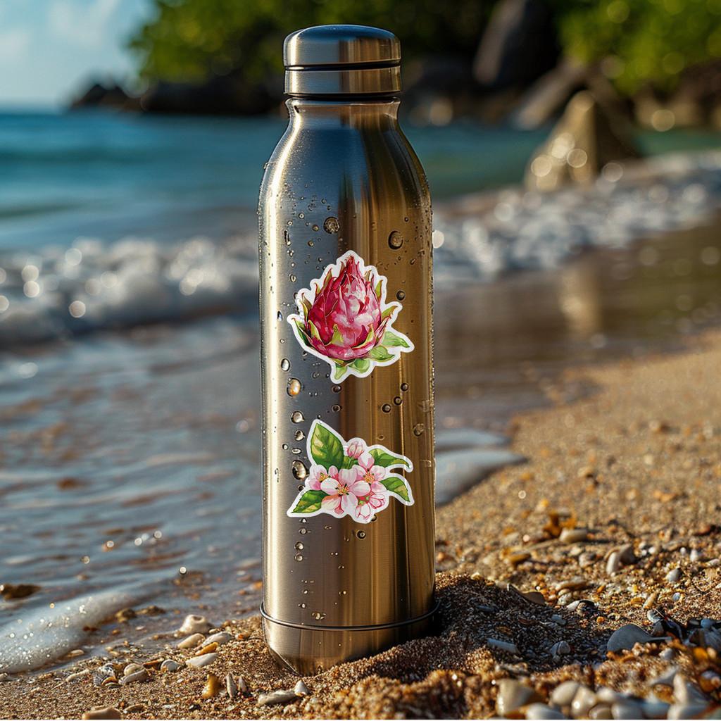 50PCS New Watercolor Fruits & Vegetables Graffiti Stickers - Waterproof Decor for Water Cup, Computer, Phone  AnimeWorlds Store