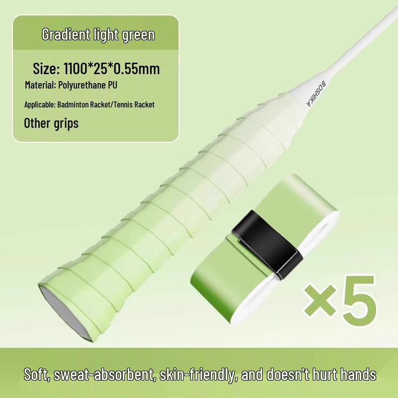 Professional Anti-Slip Gradient Badminton Racket & Fishing Rod Grip – Sweat-Absorbent, Shock-Absorbing Overgrip Handle Wrap.