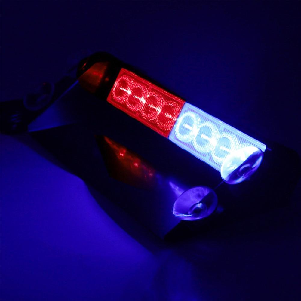 8 LED Auto Strobe Blinklicht mit Saugnapf für Auto 12V Notfall Signal Lampen Warnung Licht Auto Lkw Windschutzscheibe Flash Beleuchtung