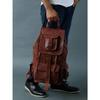 Leather Bag Backpack Rucksack Genuine Men's Vintage New Travel Brown