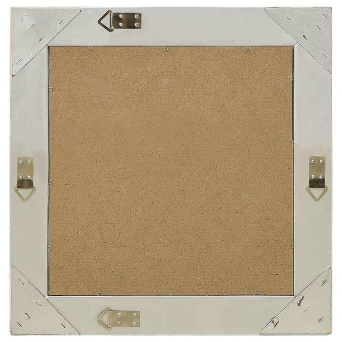 VidaXL Wall Mirror Baroque Style 50x50 Cm Silver 320314