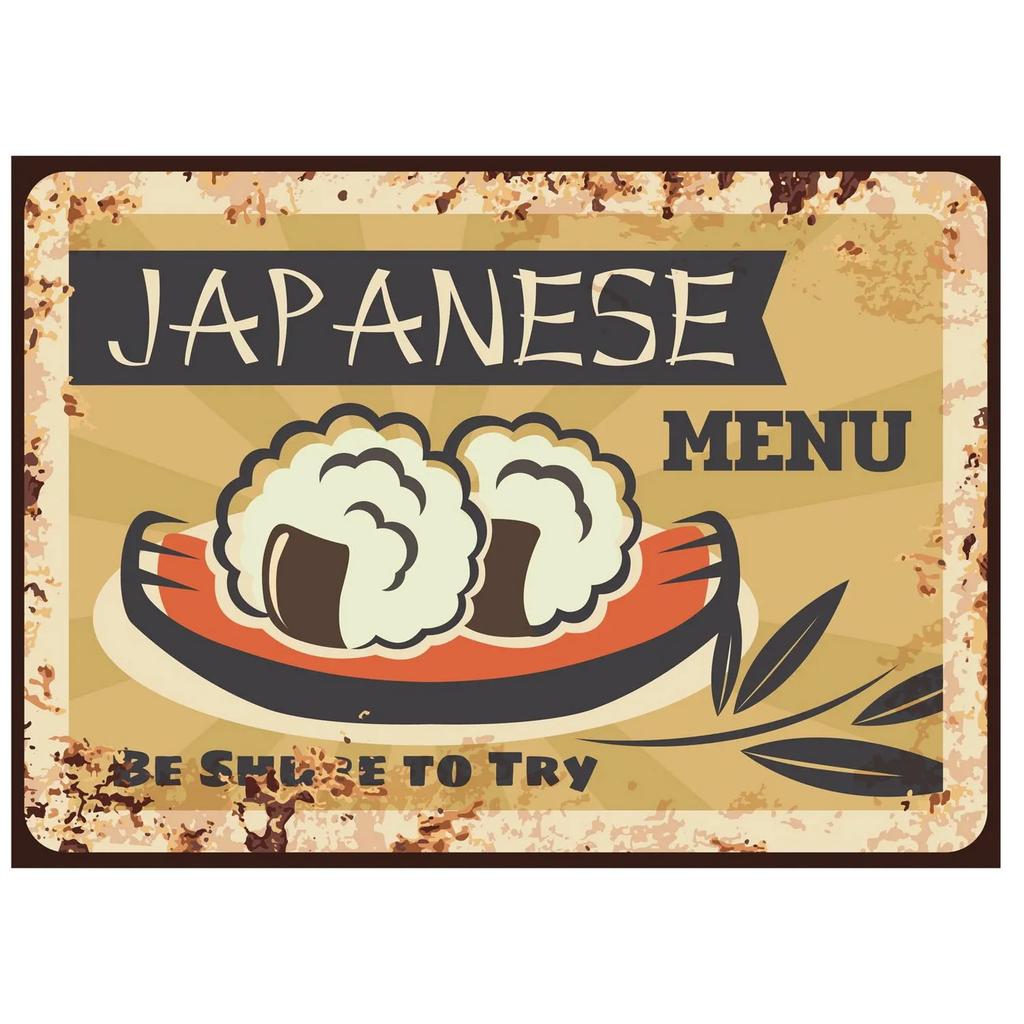 Metal Tin Signs Japaness Sushi Wall Decoration Plaque Vintage Art Poster Iron Painting for Man Cave Home Cafe Garden Club Bar