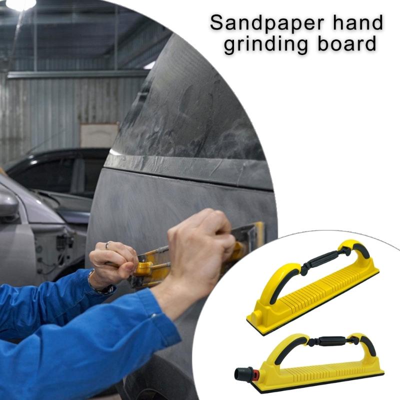Manual Sanding Tool Adjustable Suitable for Car Waxing & Hand Grinding 70x400mm Sandpaper Large Area Surfaces Smoothing