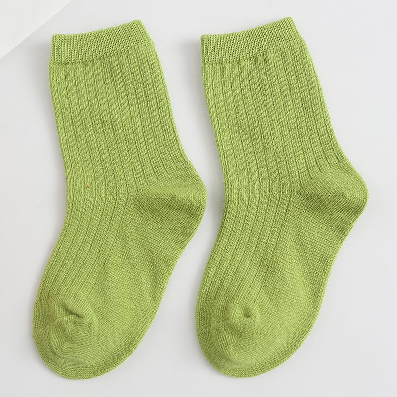 Calzini in Cotone Colori Caramella Autunno 2025 a Mezza Gamba per Bambini e Bambine