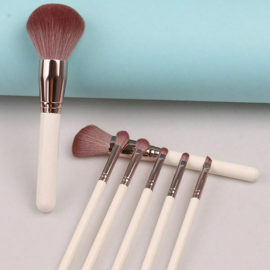 7Pcs Makeup Brushes Set, Beauty Tools, Soft Hair Loose Powder Brush, Eyeshadow Brush, Beginner Makeup Brush Set