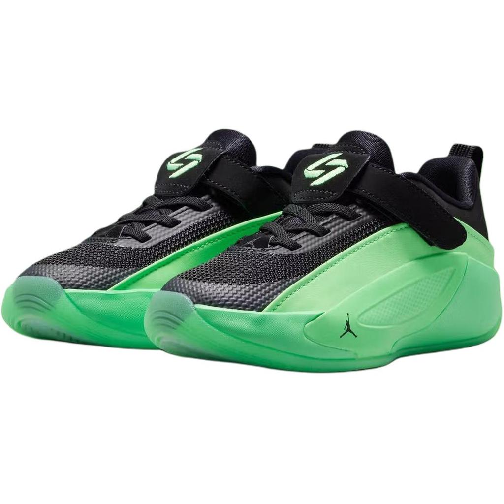 Jordan Luka 5 Venom Comfortable Fit Responsive Breathable Low Top Kids Basketball Shoes Kids Basketball Shoes Black Green IM5164-302