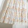 DIMANAF 2025 New Summer Spring Women New Skirts Flower Loose Elastic Waist Pleated Elegant Long Skirts
