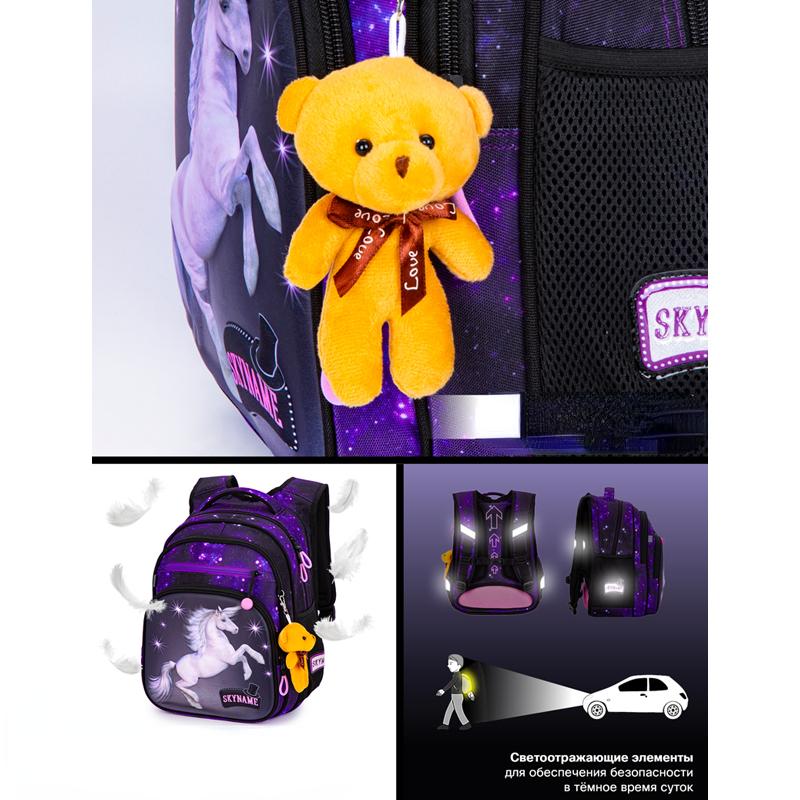 Jenter 3D-studentryggsekker Høykvalitets Ortopediske barneskolevesker Barnevesker Bokveske