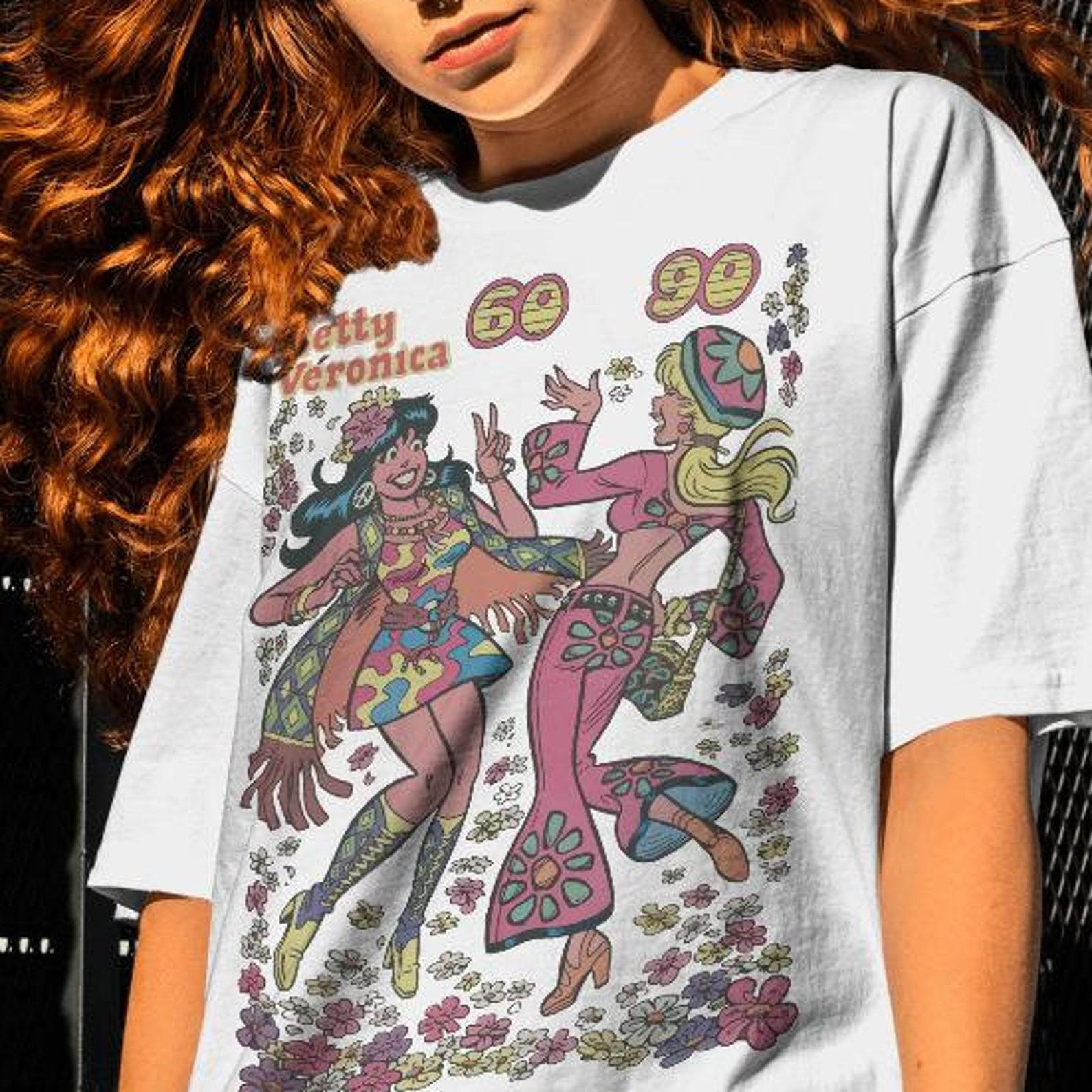 Betty and Veronica T-Shirt: Vintage 60s Archie Comics Tee 4XL