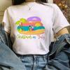 Zogankin Harajuku T Shirt Women Fun Spoof Tops Tee Japnese Anmie Character Print T Shirt 90S