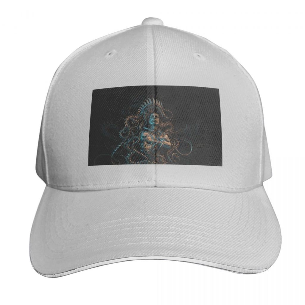 Meshuggah Design Baseball Cap Cotton Twill Breathable Contrast Two Tone Brim Snapback Flat Bill
