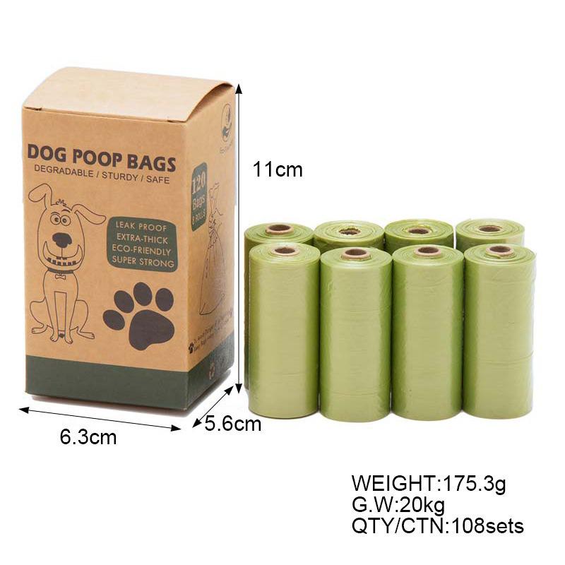 Eco-Friendly Dog Waste Bags with Dispenser - Thick, Biodegradable, Printed Design
