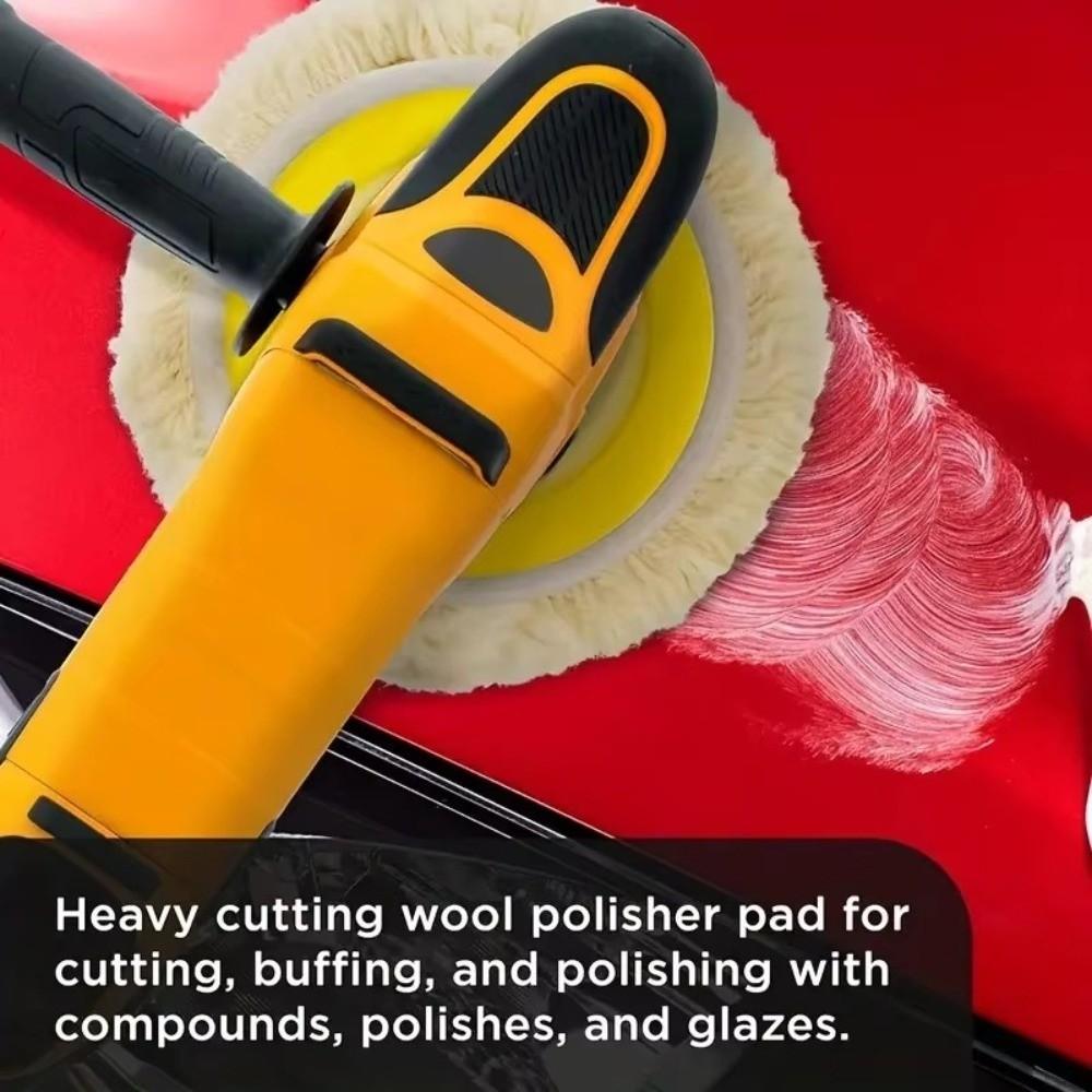 180mm Buffing Grinding Wheel Hook & Loop Grip Grinder Tool Accessories For Automobile