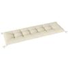 Removable Pallet Cushion With Fixing Straps Pallet Pad For Most Loungers 198x65x13cm Beige