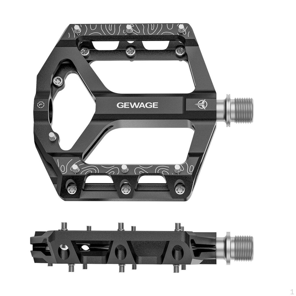 2 Pieces Bike Pedals Cycling Accessories Direct Replaces Flat Easy To Install for Maintenance