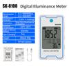 Mini Digital Light Meter with Temperature Auto Off Data Hold Light FC Unit Conversion Type C Charging 0 0.1 999900