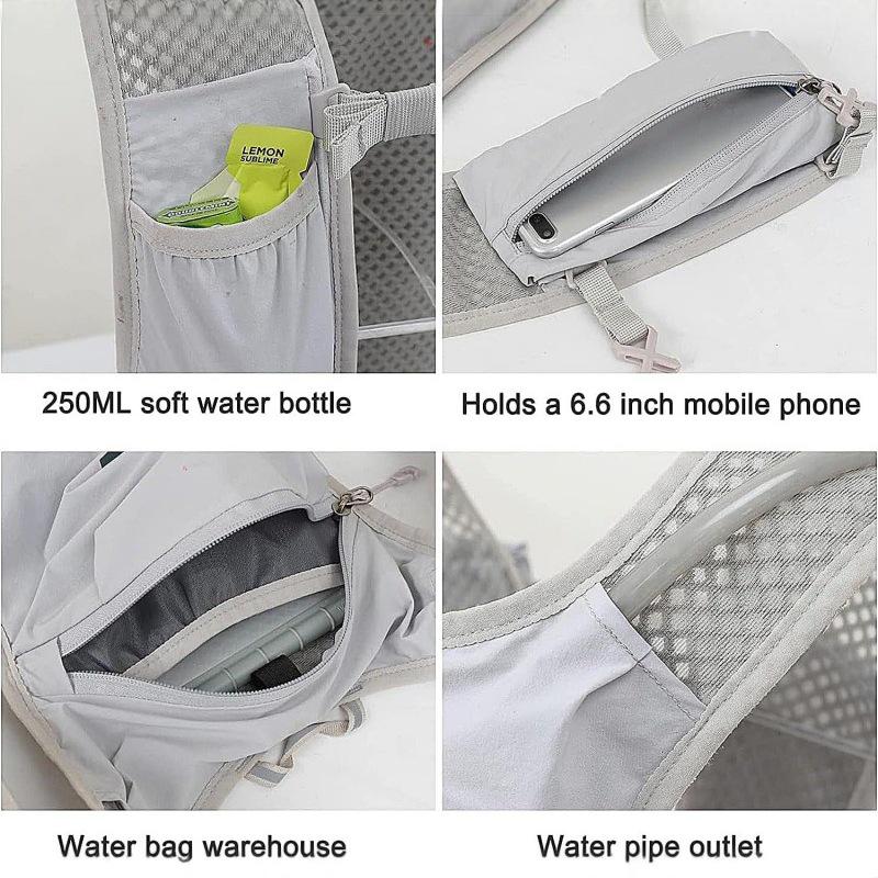 Breathable Hydration Pack Vest for Biking, Running, Hiking, and Marathons