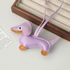 Dachshund leather pendant Korean version diy cute ins puppy bag pendant lanyard couple car pendant