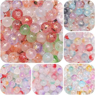 1000Pcs Crystal Glass Beads Loose Spacer Beads for Jewelry Making DIY Bracelet Necklace