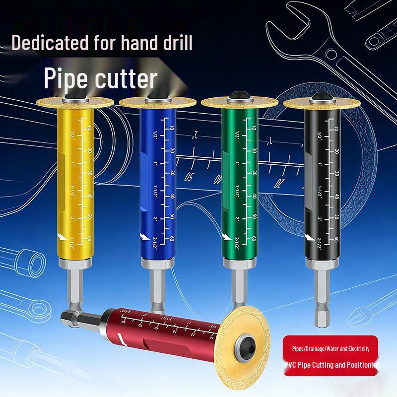 Diamond Grit Pipe Cutter for Drills - Perfect for Cutting PVC Pipes