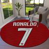 CR7 Cristiano Ronaldo Round Area Rug,Carpet Rug for Living Room Bedroom Sofa Playroom Decor,Non-slip Floor Mat