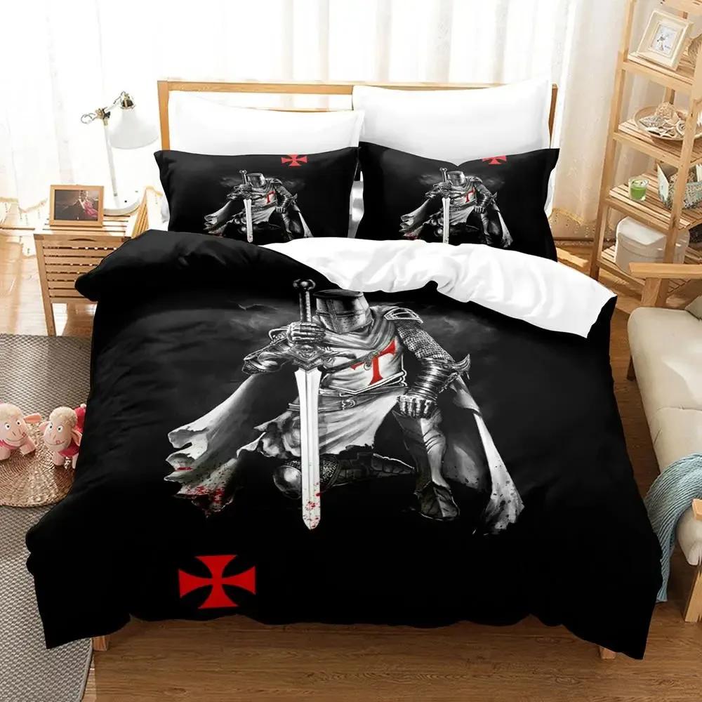 Knights Templar Bedding Set Single Twin Full Queen King Size Aldult Bedclothes Duvet Cover Sets For Bedroom Parure De Lit