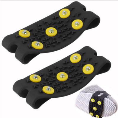 1 Paar Stollen, rutschfeste 5-Stud-Eisgreifer, Schuhe bedecken Schnee-Steigeisen