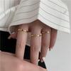 Korean Style Thin Gold Plated Couple Rings - Women's Knuckle & Index Finger Jewelry
