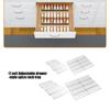 Acrylic Spice Organizers Step Tray Adjustable for Drawer Storage with Simple Setups