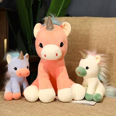 28 /38 /45cm Lovely Unicorn Horse Plush Toys Fantastic Pillow Stuffed Soft Kawaii Unicorn For Baby Girls Birthday Appease Gift