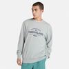 Timberland Workwear Label Loopback Crew Neck Sweatshirt, Men's, Medium Grey Heather, XS, TB0A2PRK0521