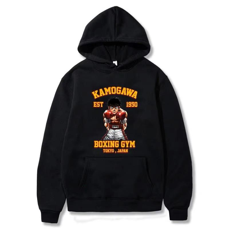 Cartoon Japan Anime IPPO Muay Thai Kick Boxing UFFC MMA Jacket Sweatshirt Hoodies Cosplay Men Women Kid Unisex Sport Gym Fitness Workout