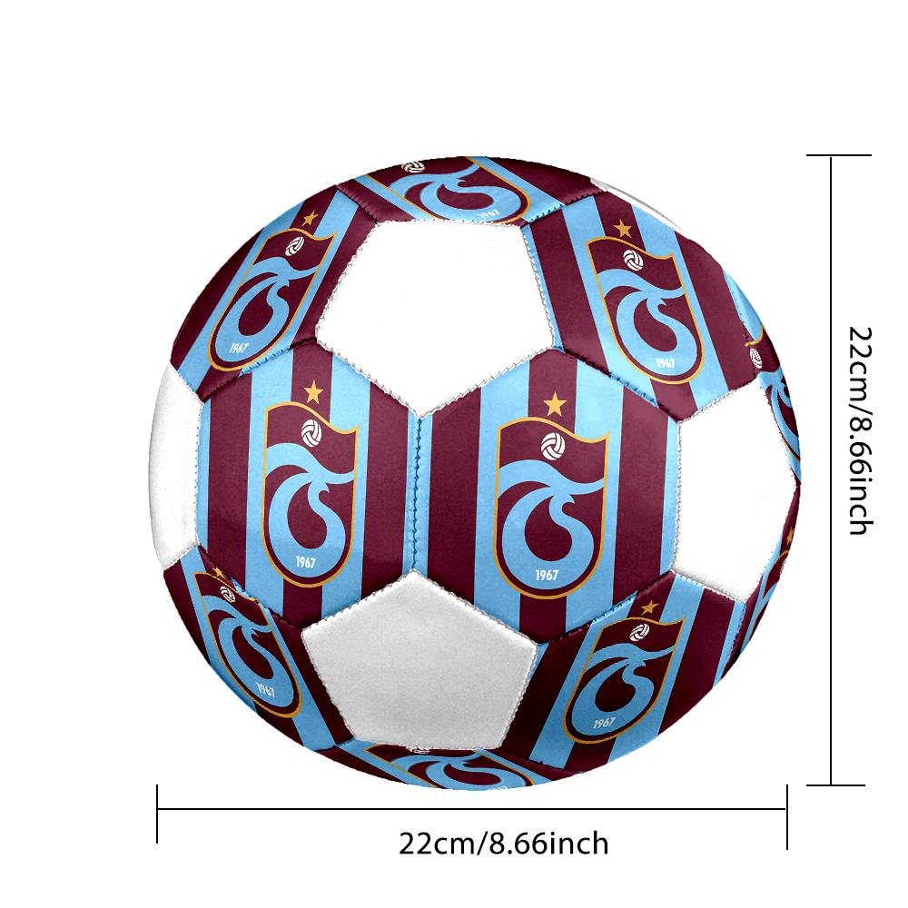 1 Stück Trabzonspor Größe 5 Fußball PrahaHallenfußball Bunt Alle Altersgruppen Maschinengenäht PVC Wettkampfbereit Langlebig Hoher Rückprall
