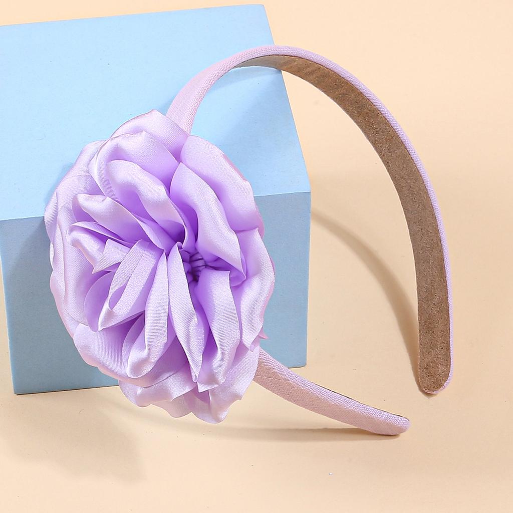 Modische Blumenstirnbänder für Frauen Stoff Kunststoff Haarreifen Satin Blumenstirnband Frauen Mädchen Kinder Haar-Accessoires